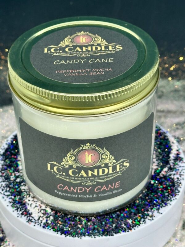 A candle that is sitting on top of a table.